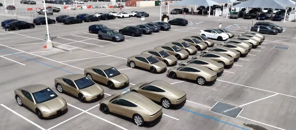 Tesla Parks 50+ Cybercabs at Gigafactory Texas Ahead of Volume Launch